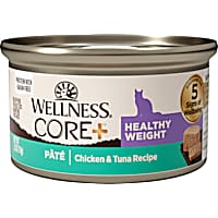 Wellness CORE+ Healthy Weight Natural Grain Free Chicken & Tuna Pate Canned Wet Cat Food