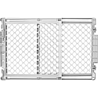 MyPet Gray 2-In-1 Easy Swing Pet Gate