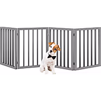 Pet Adobe 4-Panel Indoor Foldable Pet Gate 24 in-Wide by 73 in-Tall