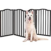 Pet Adobe 4-Panel Indoor Foldable Pet Gate 32-in Tall by 72 in-Wide