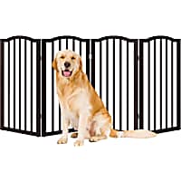 Pet Adobe 4-Panel Indoor Foldable Pet Gate 32 in-Wide by 74 in-Tall