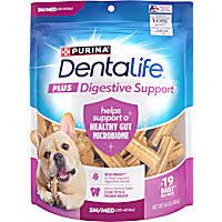 DentaLife Plus Digestive Support Chicken & Pumpkin Flavor Dog Treats for Small and Medium Dogs 20-40 lbs.