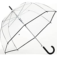 ShedRain Clear/Black Auto Open Bubble Stick Umbrella