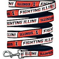 Pets First NCAA Illinois Satin Dog Leash