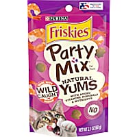 Friskies Party Mix Natural Yums With Wild Shrimp Cat Treats
