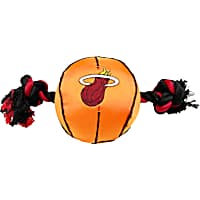 Pets First NBA Miami Heat Nylon Basketball Rope Dog Toy