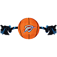 Pets First NBA Oklahoma City Thunder Nylon Basketball Rope Dog Toy