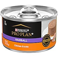 Purina Pro Plan Hairball Formula Control Wet Pate, Chicken Entree Cat Food