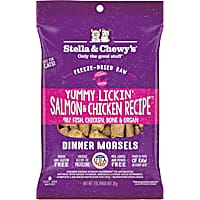 Stella & Chewy's Freeze Dried Dinner Morsels Yummy Lickin' Salmon & Chicken Recipe Cat Food