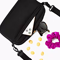 Lucy & Co. The Midnight Black Crossbody Treat Bag for Dogs