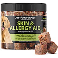 JustFoodForDogs Skin & Allergy Aid Health Supplement Soft Chews