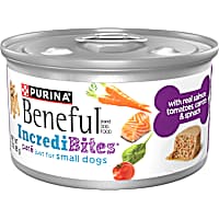 Purina Beneful IncrediBites Pate with Real Salmon Recipe Small Breed High Protein Wet Dog Food