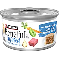 Purina Beneful Infused Wet Pate Dog Food with Real Lamb, Carrots and Spinach with Sunflower Oil for Dogs