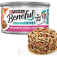 Purina Beneful Small Breed High Protein Wet Dog Food with Gravy, Incredibites with Real Salmon