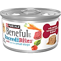 Purina Beneful Small Breed High Protein Wet Dog Food, Incredibites Pate with Real Beef Recipe