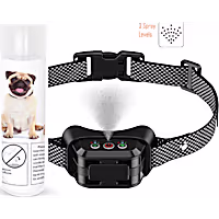 Pet Life Bark-Myst 3-Level Sensitivity of Spray and Tone Anti-Bark Dog Collar