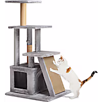 EveryYay Cozy Condo 4-Level Cat Tree with Ramp for Large Cats