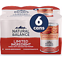 Natural Balance Limited Ingredient Adult Grain-Free Sweet Potato & Salmon Recipe Canned Wet Dog Food