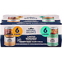 Natural Balance Limited Ingredient Reserve Duck, Potato and Chicken & Sweet Potato Wet Dog Food Variety Pack