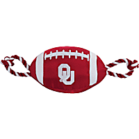 Pets First Oklahoma Football Rope Dog Toy
