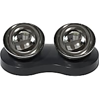 ELS Pet Stainless Steel Dual Bowls Cat Feeder
