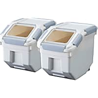 HANAMYA Pet Food Storage Container with Measuring Cup for Dogs and Cats 2 Pack