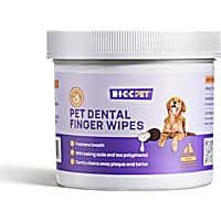 HICC Pet Uncented Large Dental Finger Wipes