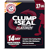 Arm & Hammer Clump & Seal Platinum Multi-Cat Complete Odor Sealing Clumping Cat Litter
