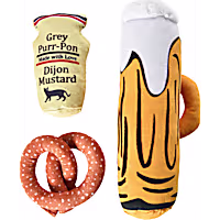 Max & Marlow Beer and Pretzel Catnip Filled Cat Toys Multipack