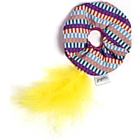 Jupiter Yellow Feathered Scrunchie Cat Toy