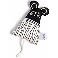 Jupiter Black Plush Mouser Catnip Toy