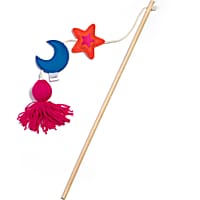Jupiter Moon & Star Cat Wand Toy