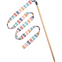Jupiter Striped Ribbon Wand Cat Toy