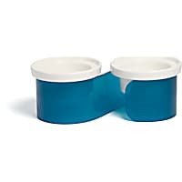 Jupiter Blue Double Cat Bowl Stand