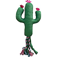 Bark-A-Boo Plush Green Cactus Tails Dog Toy