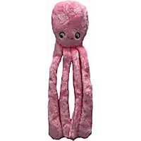 Bark-A-Boo Octopus Crinkle Legs Pink Dog Toy