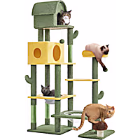 Topeakmart Oasis-themed Large Cat Tree with Condos and Toys