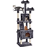 Topeakmart Multi Level Tall Cat Tree Tower with Condos and Ladder