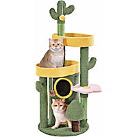 Topeakmart Oasis-themed Tree with Perches and Condos for Small Cats
