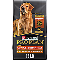 Purina Pro Plan Complete Essentials Shredded Blend Chicken and Rice Dry Dog Food Formula with Probiotics for Dogs