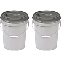 Mighty Tuff Pet Food Container with Airtight Twist Lid, Pack of 2