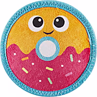 Outward Hound Multicolor Donut with Two Tough Layers Skinz Durable Squeaky Dog Toy