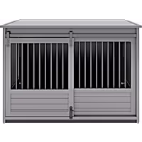 New Age Pet ECOFLEX Barn Door Dog Crate End Table