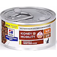 Hill's Prescription Diet k/d Kidney Care + Mobility Chicken & Vegetable Stew Wet Cat Food