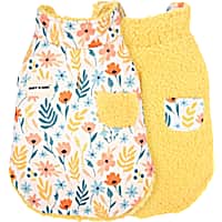 Sniff & Bark Yellow Floral Reversible Fleece Dog Coat