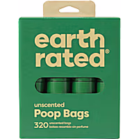 Earth Rated Unscented Poop Bag Refill Rolls for Dogs