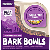 Bark Bowls Homestyle Turkey Fare Dinner Travel Ready Dry Dog Food