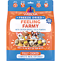 Weruva Freeze Dried Feeling Farmy with Gently Cooked Chicken Breast, Egg & Pumpkin Dog Food
