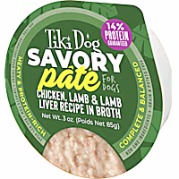 Tiki Dog Savory Pate Chicken, Lamb & Lamb Liver Wet Dog Food