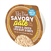 Tiki Dog Savory Pate Chicken & Chicken Liver Wet Dog Food